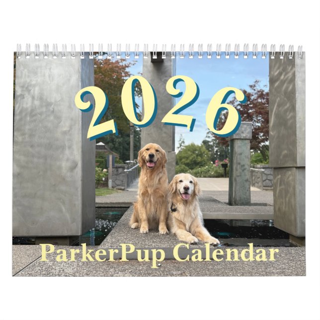 Calendário ParkerPup 2026 (Capa)
