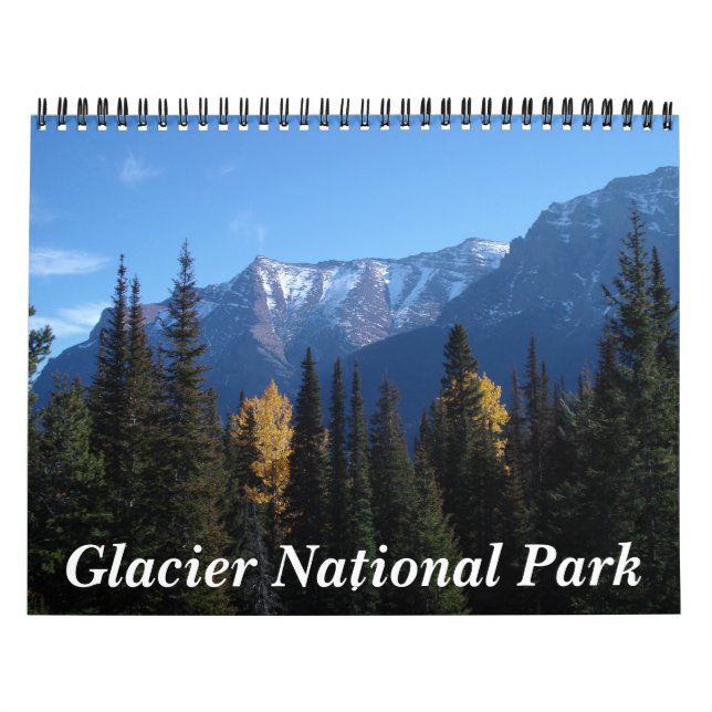 Calendário Parque nacional de geleira - personalizado (Capa)