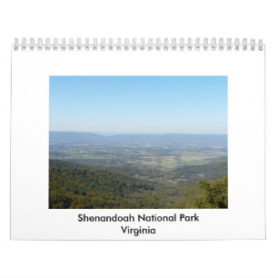 Calendário Parque nacional de Shenandoah