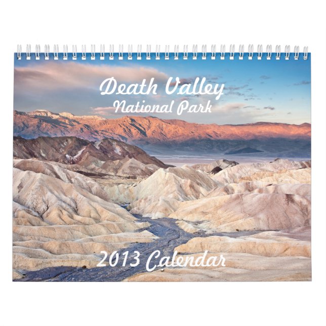 Calendário Parque nacional de Vale da Morte (Capa)