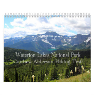 Calendário Parque Nacional dos Lagos Waterton