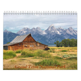 Calendário Parque nacional grande de Teton