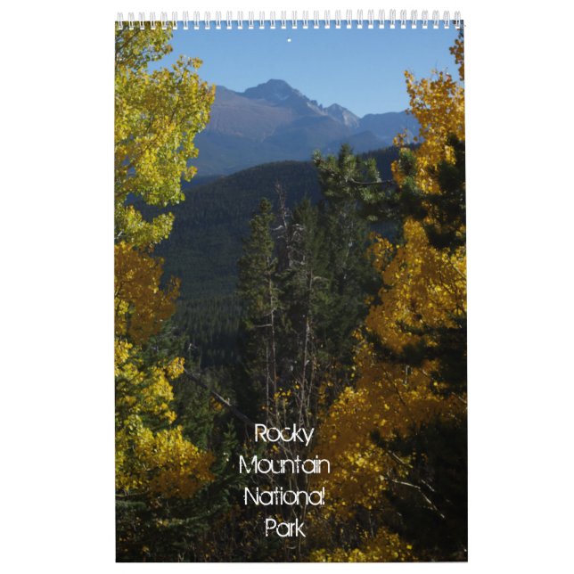 Calendário Parque Nacional Rocky Mountain (Capa)