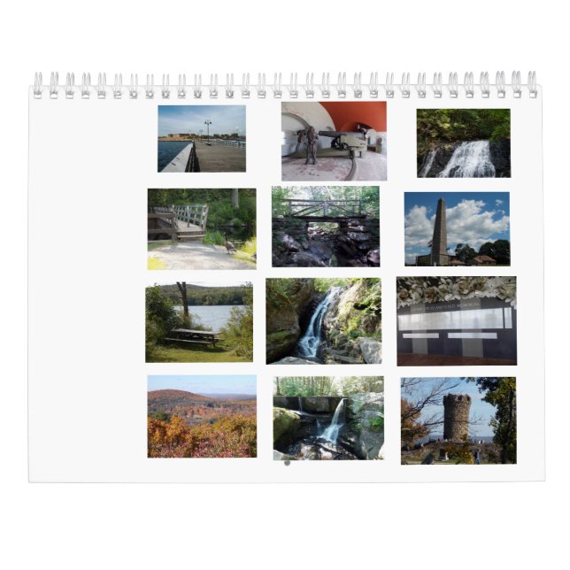 Calendário Parques estaduais de Connecticut (Verso)