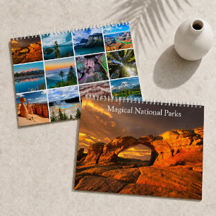 Calendário Parques Nacionais Mágicos Paisagens Naturais 202