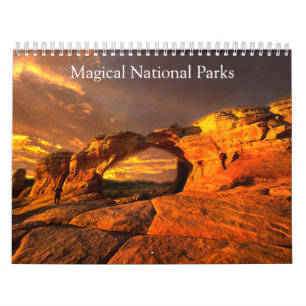 Calendário Parques Nacionais Mágicos Paisagens Naturais 202