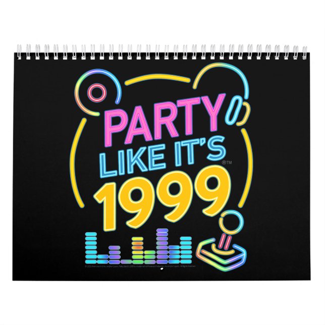 Calendário Party Like It’s 1999®™ – Neon Soundtrack  (Capa)