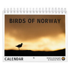 Calendário Pássaros da Noruega 2027