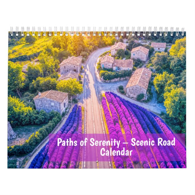 Calendário Paths of Serenity – 2026 Scenic Road Calendar (Capa)