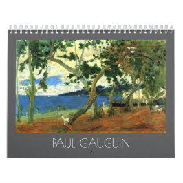 Calendário Paul Gauguin Paisagens e Pinturas de Natureza Mort