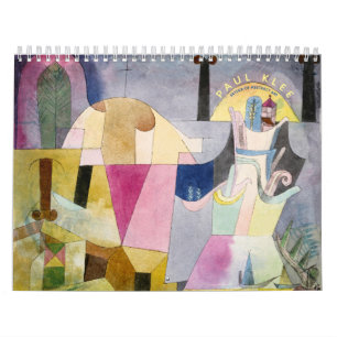 Calendário Paul Klee Abstrato Artista Vintage Fine Art