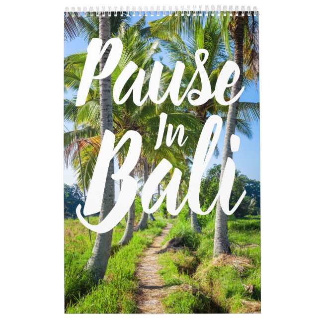 Calendário Pausa em Bali (Capa)