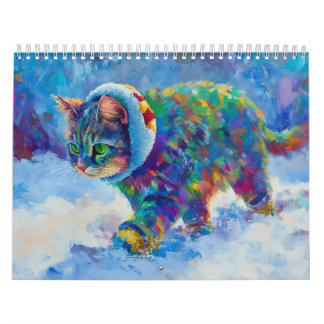Calendário Paws & Whiskers 2026 Cat Calendar