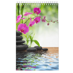 Calendário Paz, calendário, ioga, energia, chique, zen,
