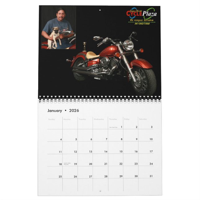 Calendário Peelin Out For Pets Custom Bike Show (Jan 2026)