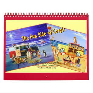 Calendário Pembroke Welsh Corgi, o Lado da FUN de Corgis