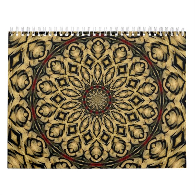 Calendário Penas de faisão Caleidoscópio (Capa)