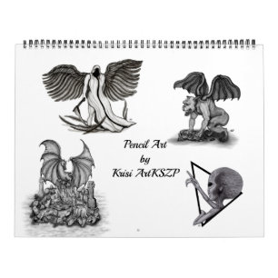 Calendário Pencil Art de Krisi ArtKSZP