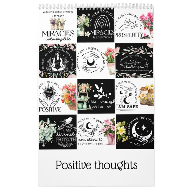 Calendário Pensamentos positivos (Capa)
