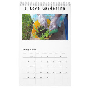 Calendário Pequeno de Página de Solteiro do Jardin