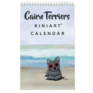 Calendário pequeno do KiniArt Cairn Terrier