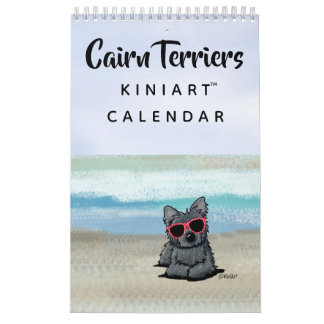 Calendário pequeno do KiniArt Cairn Terrier