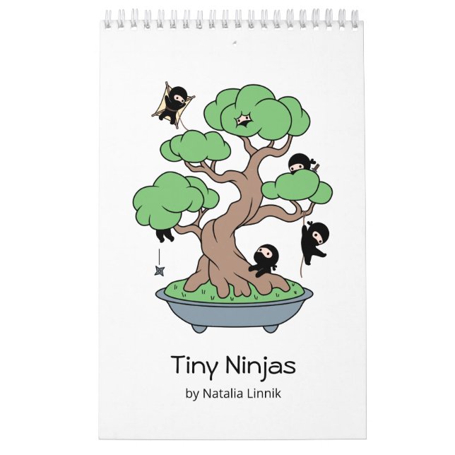 Calendário Pequeno Ninjas Plain White (Capa)