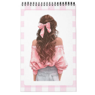 Calendário Pequeno Pink Girl 2026