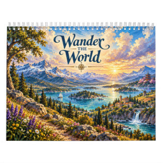 Calendário Percorra as paisagens do mundo