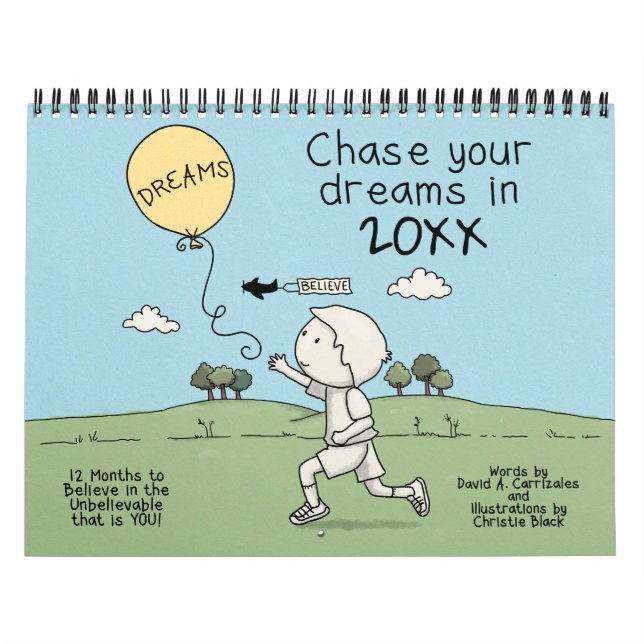 Calendário Persiga seus sonhos em 2024 (Capa)