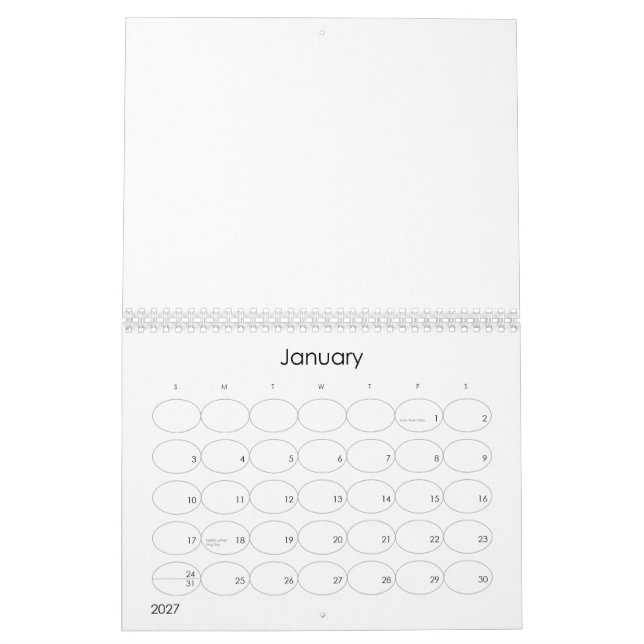 Calendário Personalizado  (Jan 2027)