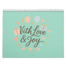 Calendário personalizado 2025 - Na moda, Funcional