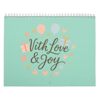 Calendário personalizado 2025 - Na moda, Funcional