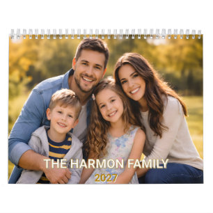 Calendário Personalizado 2027   Fotos de Família P