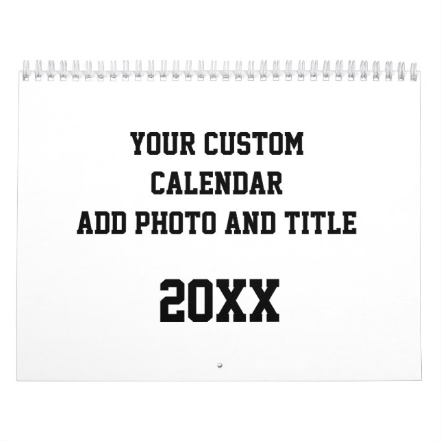 Calendário Personalizado Adicionar Foto E Texto (Capa)