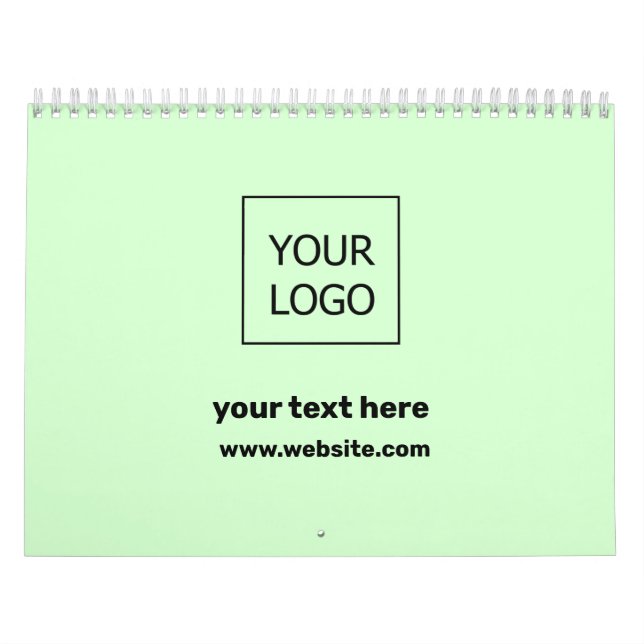 Calendário Personalizado adicione o logotipo de foto aqui em  (Capa)