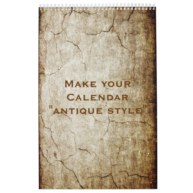 Calendário Personalizado "ANTIQUE STYLE" + suas fo (Capa)