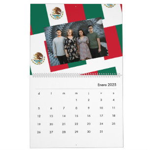 Calendário Personalizado Bandera do México 2026