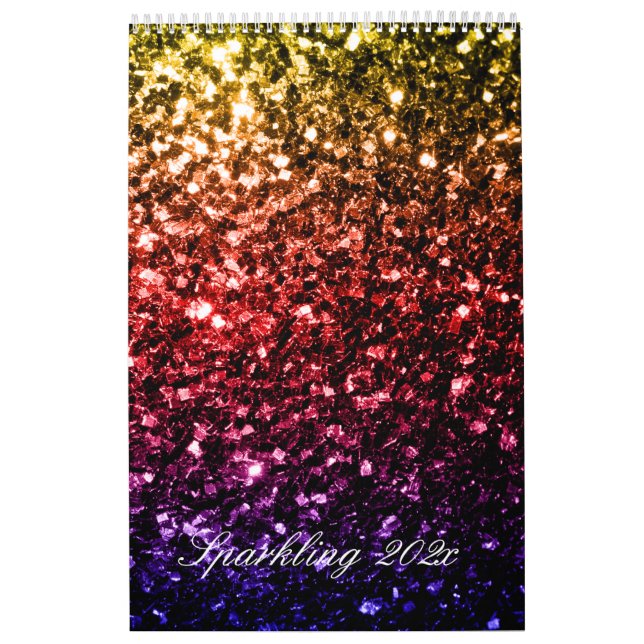 Calendário Personalizado Colorido com Brilhos (Capa)