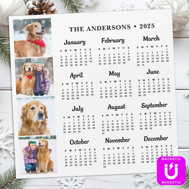 Calendário Personalizado Da Família De Cães De Pet (Criador carregado)