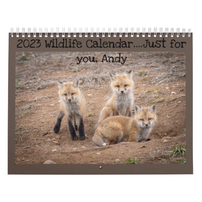 Calendário Personalizado da Vida Selvagem 2023 (Capa)