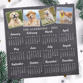 Calendário Personalizado de 4 Quadros Fotográficos