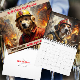 Calendário Personalizado de Cães Bombeiros 2026
