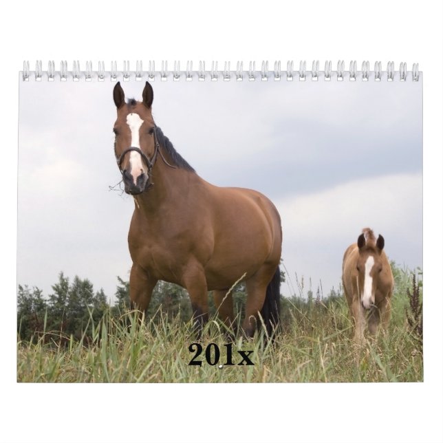 Calendário Personalizado de Cavalos (Capa)