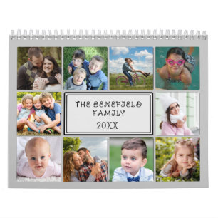 Calendário Personalizado de Colagem de Fotos