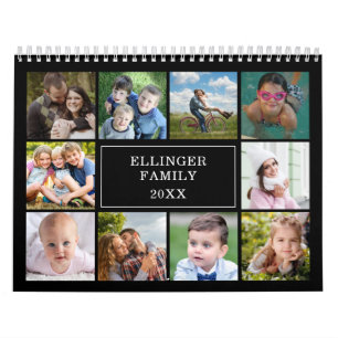 Calendário Personalizado de Colagem de Fotos