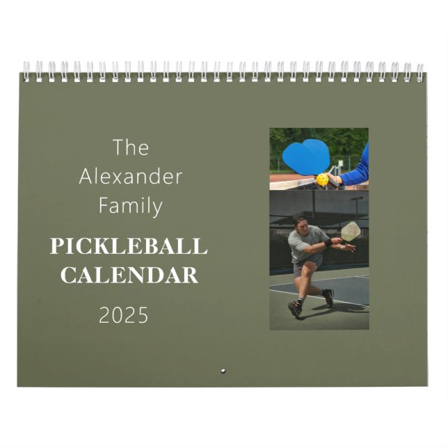 Calendário Personalizado de Fotografia de Pickleba (Capa)