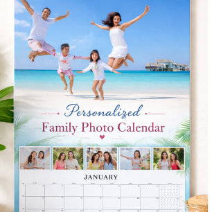 Calendário Personalizado de Fotos da Família com I