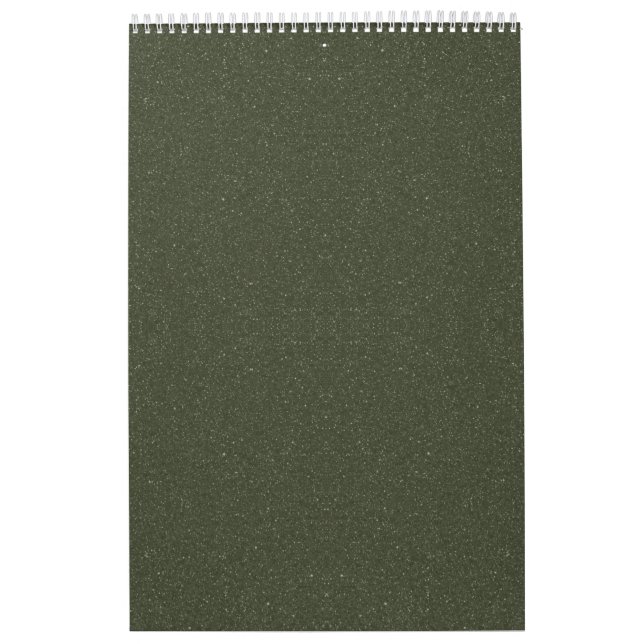 Calendário Personalizado de Parede Verde de Moss T (Capa)