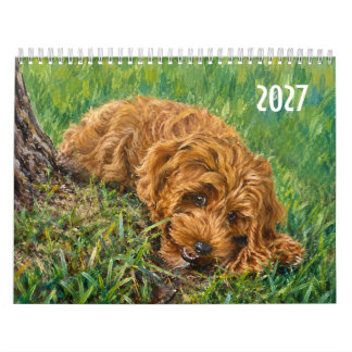 Calendário Personalizado do Golden Doodle